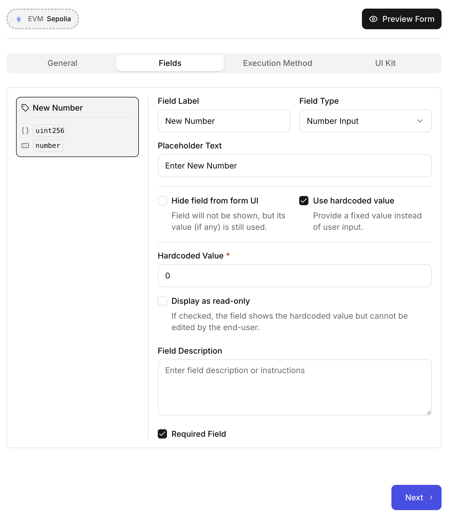 Customization fields